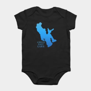 Great Salt Lake in Utah Outline Baby Bodysuit